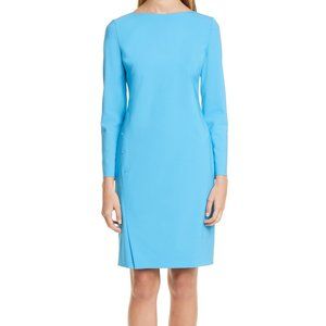 BOSS Hugo Boss Diwoma Blue Stretch Wool Dress